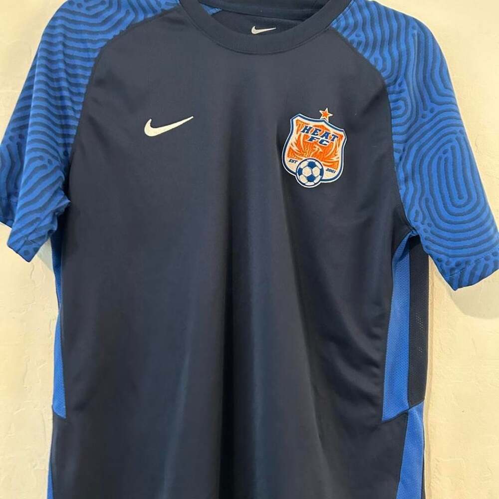 Nike Heat FC Soccer Jersey Size M Blue ECNL